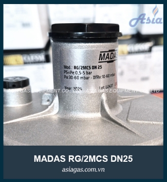VAN ĐIỀU ÁP MADAS RG/2MCS DN25 30-60 MBAR