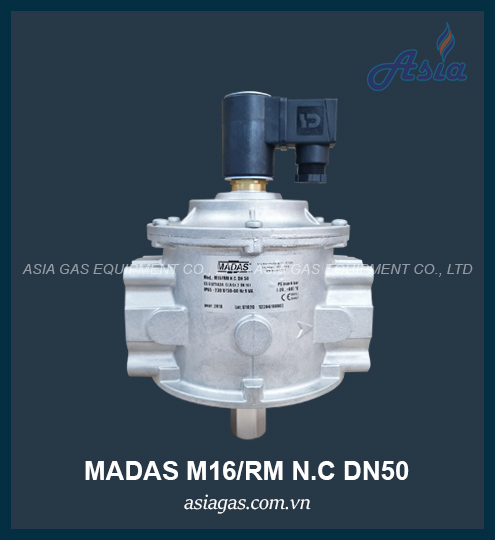 VAN ĐIỆN TỪ GAS MADAS M16/RM NC DN50